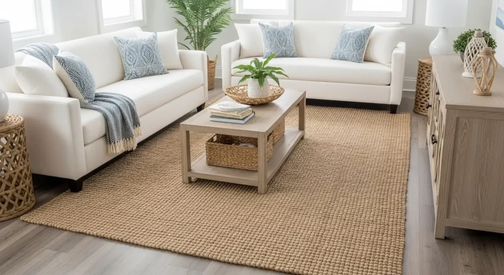 Jute and Sisal Rugs for Beach Texture