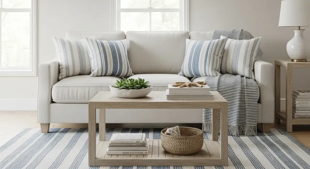 Subtle Stripes for Coastal Style